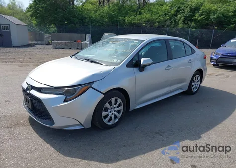 2020 Toyota Corolla Le из США, поврежденный, VIN 5YFEPRAEXLP028821